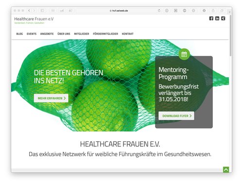 TYPO3 Projekt Healthcare Frauen e.V.